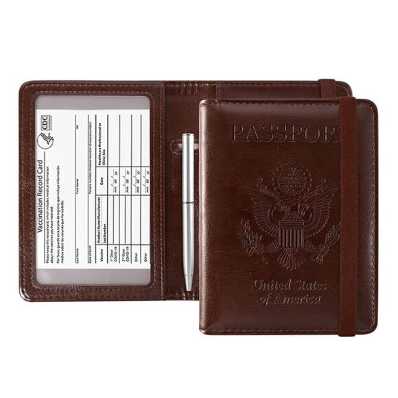 Leather Passport Cover  - Picture 1 of 5